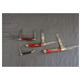 Rough Rider 1, 2, and 3 Blade and Frost 2 Blade Folding Pocket Knives