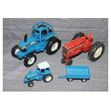 (2) Ford and (1) International Tractors and Ford Wagon