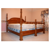 Traditional Style Oak Four Poster King Size Bed