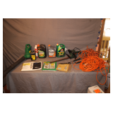 Weed Eater Power Blower 2540, 18 Inch Auto Stop Black and Decker Hedge Trimmer, Weed Killer, Antifreeze, Electrical Cords, and Protective Covers