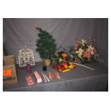 Artificial Flowers, Artificial Fruit, Candles, Light Up Christmas Tree, Bird Cage Decoration, and Misc. Decorations