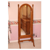 Oak Full-Length Standing Mirror