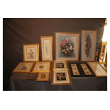 Bertrand Framed Floral Pictures, Turley Framed Pictures, and Misc. Framed Floral Pictures