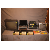 20 Inch GE TV, 13 Inch RCA TV, Brother Typewriter, Sears Centennial Slide Project, 80-Slide Trays, and Color Slides