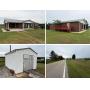 BRICK HOME - BASEMENT - OUTBUILDING - 1 ACRE - GUN SAFE - JD RIDING MOWER - MISC - ONLINE BIDDING ONLY ENDS THURS., OCT 1ST @ 4:00 & 6:00 PM CDT