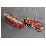 Nylint Ford 9000 'Engine One' Rescue Pumper and Nylint Aerial Hook-N-Ladder