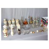 Louisville Stoneware Mug, Glass Decanters, Decorative Decanters, Candles, Anchor Hocking Glass Baking Dish with Lid, and Misc. Glassware