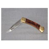 KA-BAR 1189 Stainless Steel Lockback One Blade Pocket Knife with Sheath