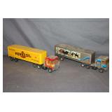 ERTL Pennzoil Semi Truck and Trailer and ERTL Smokey and The Bandit II Semi Truck and Trailer