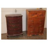 Five Drawer Decorative Chest of Drawers, and Four Drawer Chest of Drawers