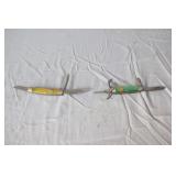 Buck Creek 'Little Diamondback' Three Blade Stockman Pocket Knife and Kutmaster Girl Scout Camp Utility Pocket Knife