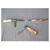 Case XX Two Blade Pocket Knife, Barlow Long Branch Farms Brandenburg, KY Two Blade Pocket Knife, Parker Cutlery Company Stallion One Blade Pocket Knife