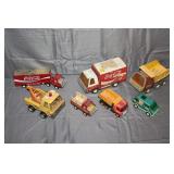 Buddy L Dump Truck, Buddy L Coca Cola Delivery Truck, Buddy L Hot Wrecker Truck, and Misc. Buddy L Dump Trucks & Model Cars