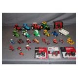 ERTL Case 1170 Black Knight Tractor, ERTL Case mx100 Maxxum Tractor with Loader, Case International 966 Tractor, and Misc. Model Tractors & Farm Implements