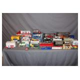 Inter 4400 Series Collector's Edition, Coca-Cola Mickey Mouse Semi Truck and Trailer, ERTL John Deere 1930 Diamond T Tanker Bank, and Misc.