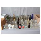 Vintage Glass Jars, Glass Vases, Syrup Bottles, Glass Canisters, and Misc. Glass Bottles