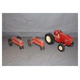 ERTL International Harvester Tractor, (2) Hubley H Tractors