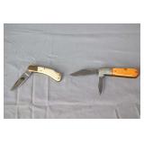 Parker Cutlery Company 'The Husky' Lockback Pocket Knife, Schrade 206 Granddad's Barlow Two Blade Pocket Knife