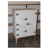 Vintage Metal Ice Box Cabinet