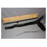 Bucheimer Pistol Belt Holster with (13) .22 LR Rimfire Cartridges, and Remington 12 Gauge Shotgun Barrel