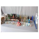 Vintage Blue #3 Ball Jar, Welch's Decorative Jars, Soda Bottles, Beer Bottles, Seattle Washington Coca Cola Bottle, and Misc. Glassware