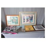 Framed Prints, Framed Pictures, Cork Board, Dry Erase Calendar, Picture Frames, and Misc. Wall Hangings