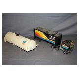 Tonka Long Haul Rig BF Goodrich Truck & Trailer and Chevron Tanker Trailer