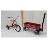 Mini Flexible Flyer Tricycle & Radio Flyer Wagon