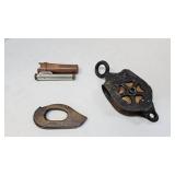 Wood/Iron Pulley- Old Rasp- Defiance Level Scope