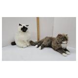 2 Douglas Cuddle Toys Plush Cats