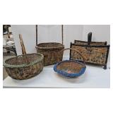 4 Sally Patchin Style Baskets