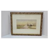 Framed Watercolor See Desc