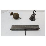 Brass Finial- Forged Bell- Cleveland Bit Holder