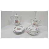 Johann Haviland Coffee Pot- Tureen- Plates-