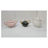 3 Teapots- Germany- Hall- Adams Wheat
