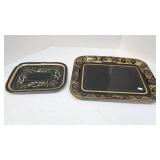2 Tole Paint Trays