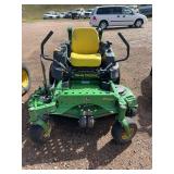 John Deere Z960M mower, Vin#1TC96GPHT060031, hour meter reads 2233, flat tire-with key (preview and pickup at Fleet)