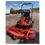 Kubota F3680 mower, check photos for hour meter reading, deck measures 6’, with key (preview and pickup at Fleet)