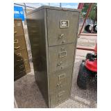 Fire Proof 4 Drawer File Cabinet, Letter Size, No Key
