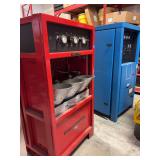 Eagle Compressor, 1 fill station, 4 bottles on rack.  They will load but you MUST have heavy duty trailer to transport, or they will not load.  No preview.  Pickup at Fire Training Facility.,