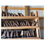 Ice skates (Brown) various sizes -check all photos - 3 Shelves.  No preview.  Bring bags to load. Pickup Ice and Events Center