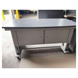 Cabinet on rollers, adjustable 60”x30”.   Preview & pickup BOPU shop