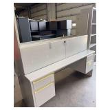 Desk 6’ long with hutch.  Preview & pickup BOPU shop