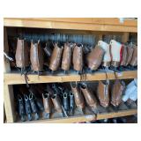 Ice skates (Brown, White & Black) various sizes -check all photos - 3 Shelves. No preview.  Bring bags to load. Pickup Ice and Events Center