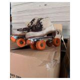 Boxes of roller skates-various sizes and condition.  No preview.  Pickup Ice and Events Center