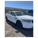 2013 Ford Taurus, Vin# 1FAHP2M80DG152762, odometer reads 135,645, locks are drilled, windshield is heavily cracked from hail, hail, rear tire low-bring air.  See description for additional information