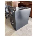 Black 2 drawer legal metal file cabinet with key.   Preview & pickup BOPU shop