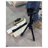 Tripod, Bushnell 4 power scope, and one-V