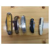 5 small pocket knives
