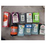 10 canisters of smokeless powder some full some partial